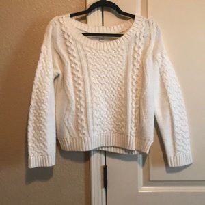 Crop knitted sweater